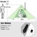 1-2 person Tipi Hot tent  (T1, Medium, Green) 