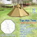 1-2 person Tipi Hot tent  (T1, Medium, Khaki) 