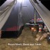 2 person Opaque Inner Tent Half Size for Large Tipi Hot Tent 