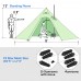 2~4 person Tipi Hot tent  (T1, Large, Khaki) 