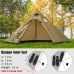 2 person Opaque Inner Tent Half Size for Large Tipi Hot Tent 