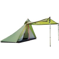 1-2 Person Tipi Hot Tent with Rainfly and Mesh (T3, Medium, Green)